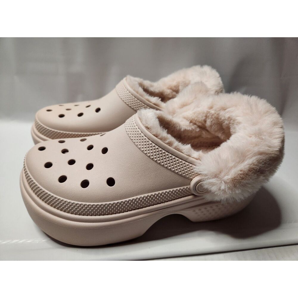 Crocs Stomp Lined Chunky Clog Women's 11 Quartz
